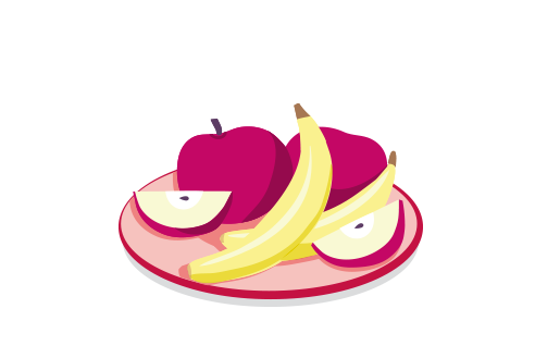 Verstopfung durch Obst, wie Banane oder Apfel