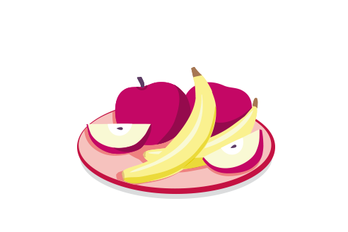 Verstopfung durch Obst, wie Banane oder Apfel
